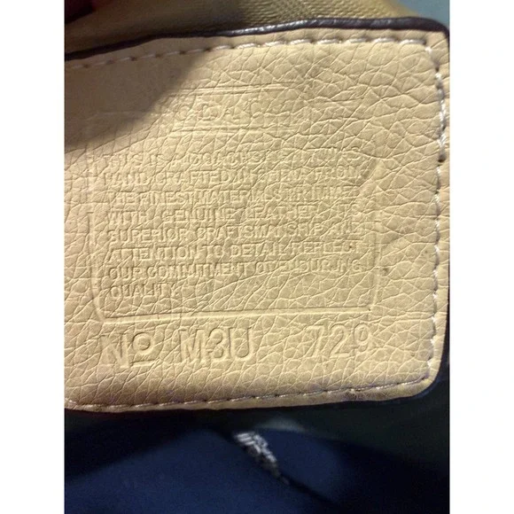 Coach Patchwork Shoulder Bag Leather Canvas Hobo Purse Tan Beige - Picture 2 of 6